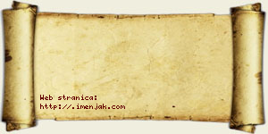 Janoš Veljoglavac vizit kartica